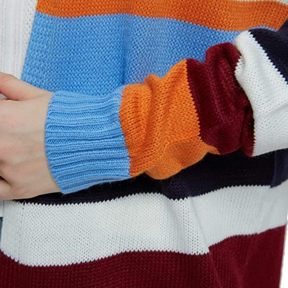 NWT Thick Knit Striped Oversized Cardigan Sweater - Picture 4 of 7